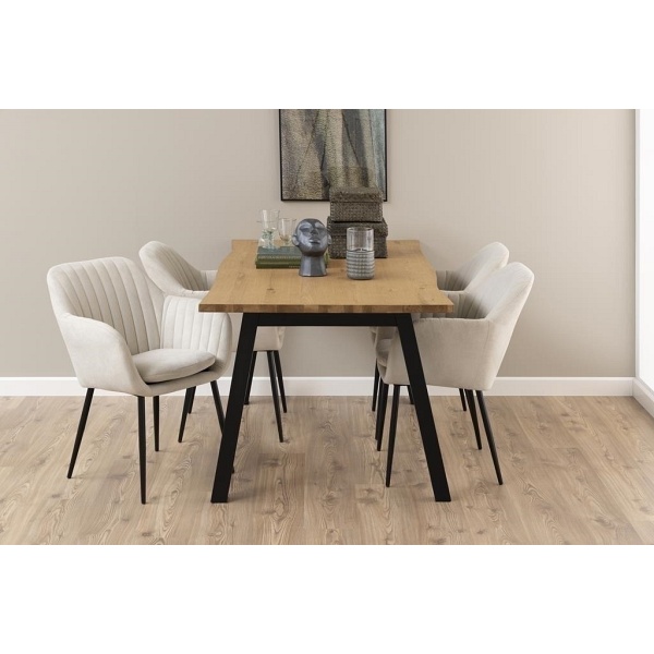 Krzesło Emilia beżowe paski - ACTONA